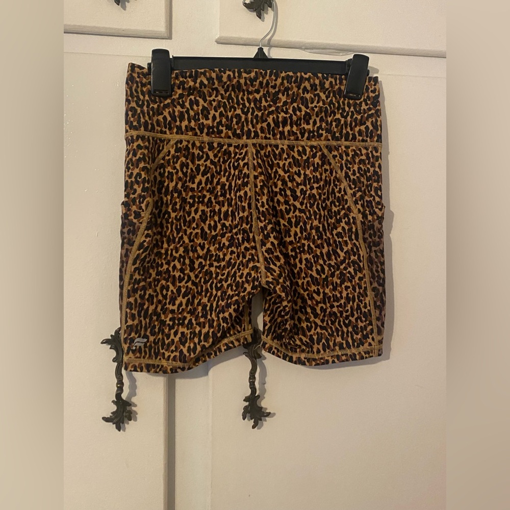 Fabletics Leopard Print Powerhold Active Shorts - image 6
